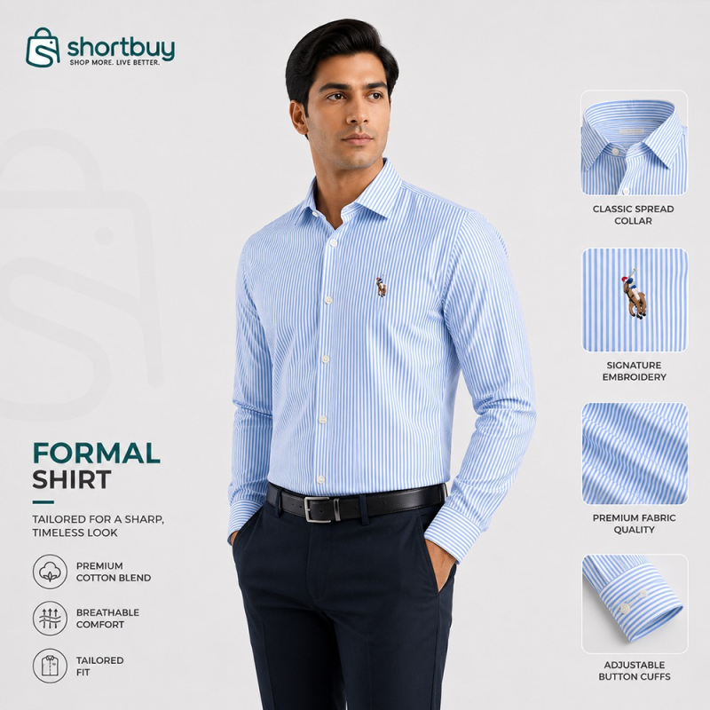 Ralph Lauren Signature Stripe Formal Shirt for Men
