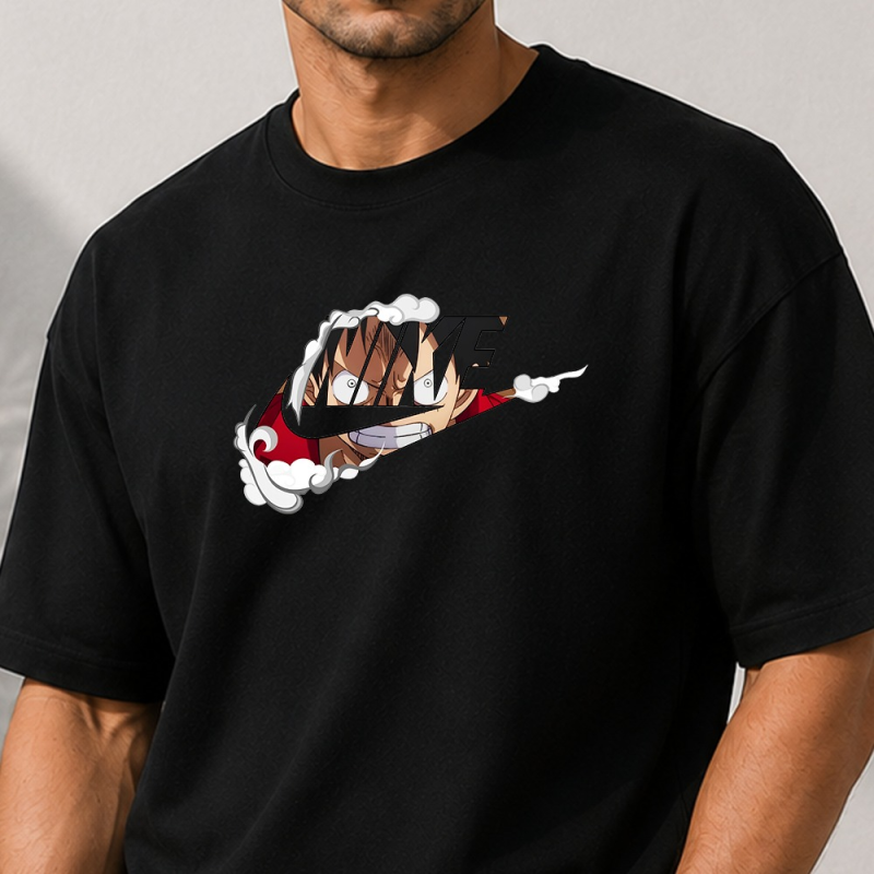 One Piece x Nike Luffy Graphic Oversized T-Shirt for Men