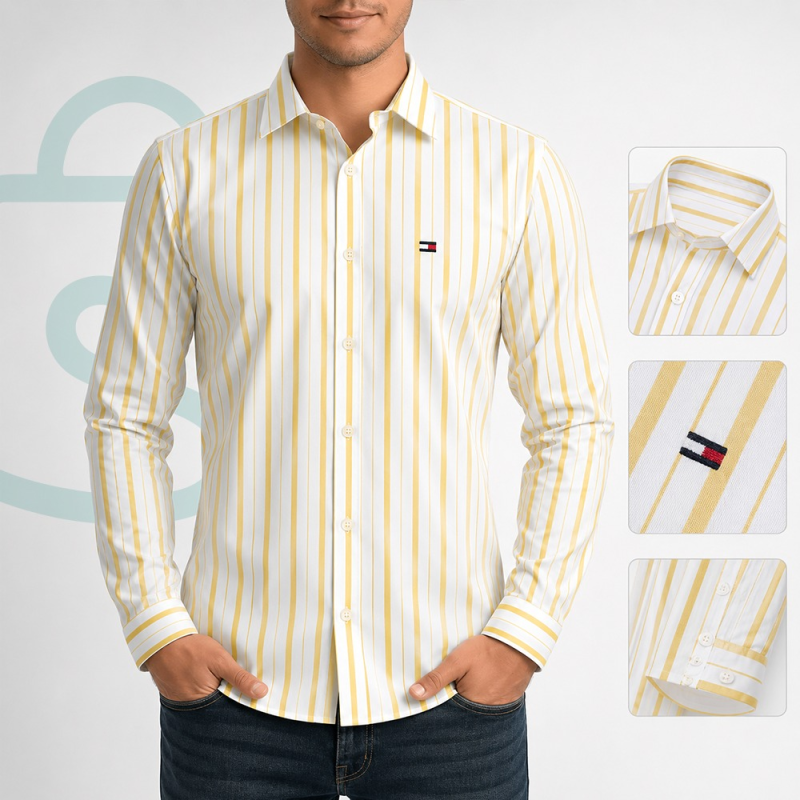 Tommy Hilfiger Premium Stripe Formal Shirt for Men